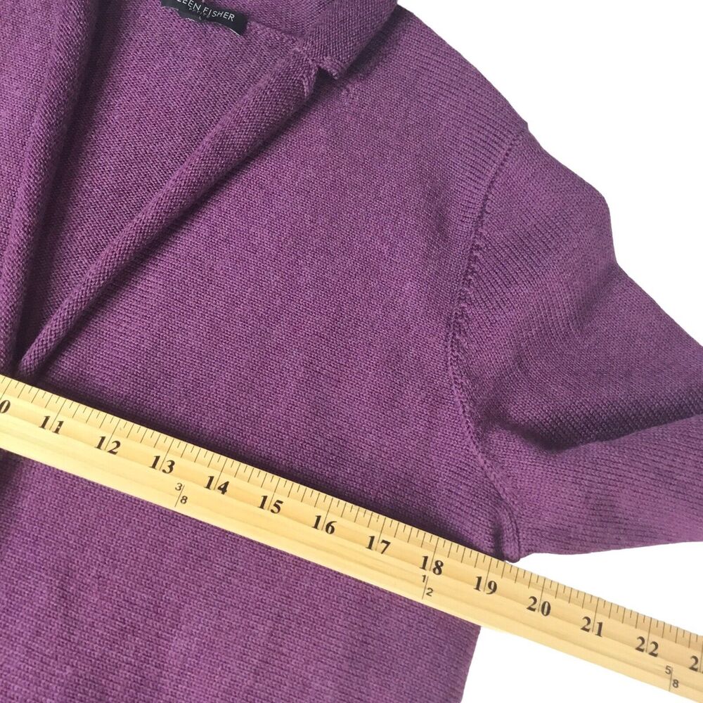 Eileen Fisher Open Front Knit Open Front Cardigan… - image 7